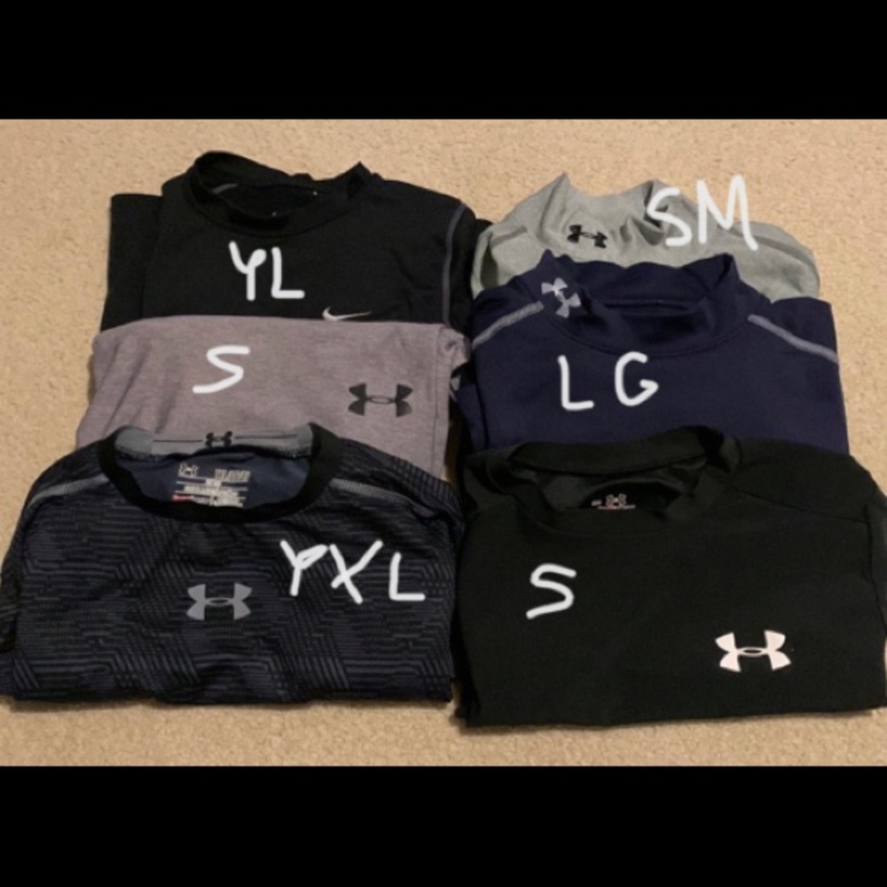 Under armour/Nike base layers from YXL-Adult L